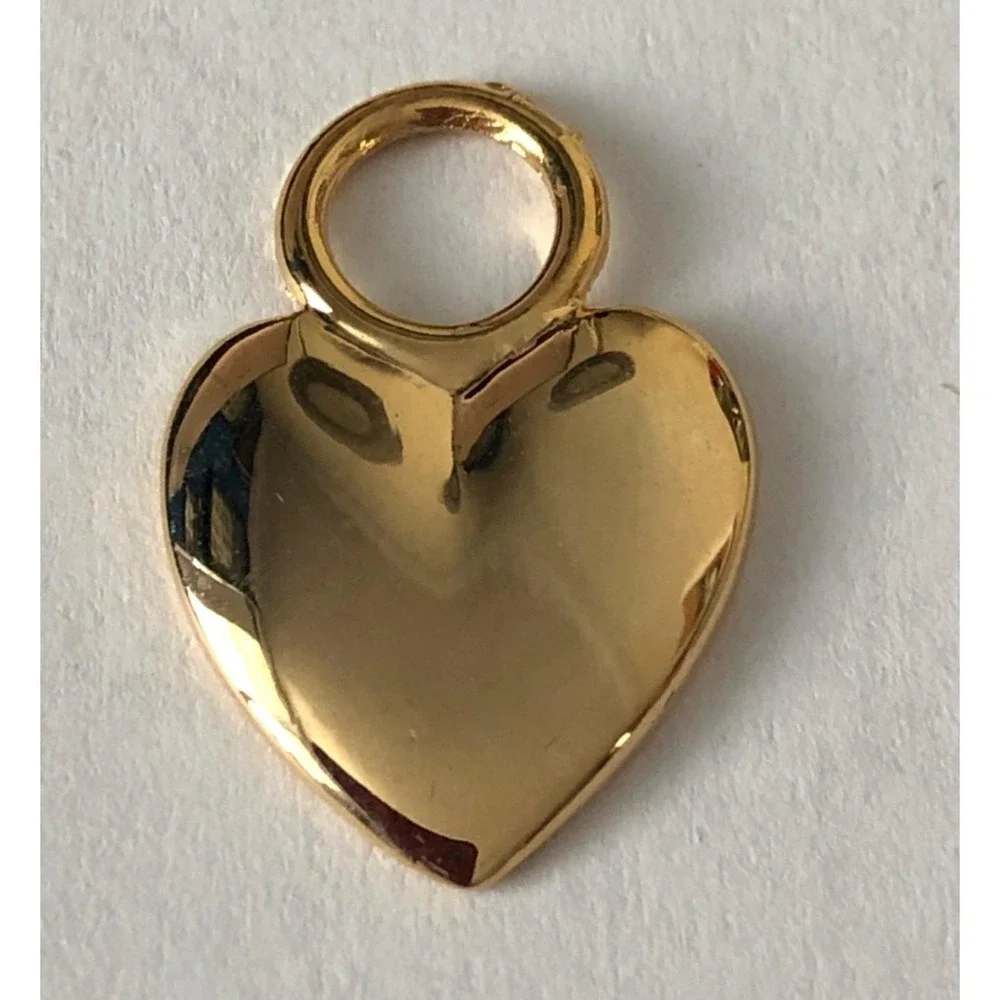 Heart Charms Bulk 100pc Gold Tone Metal Open Loop Romantic Style New
